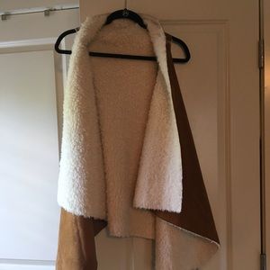 Stylish tan/cream vest